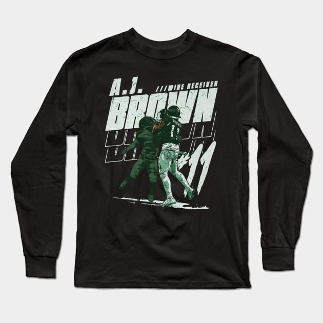A.J. Brown Philadelphia Covered TD Long Sleeve T-Shirt by Chunta_Design